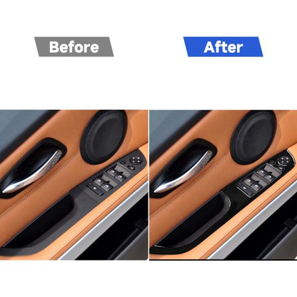 For BMW 3 Series E90/320i/325i 2005-2012 Car Left Drive Window Lifting Panel with Folding Key Decorative Sticker, Diameter: 37.8cm, Car Left Drive Window Lifting Panel, Diameter: 37.8cm