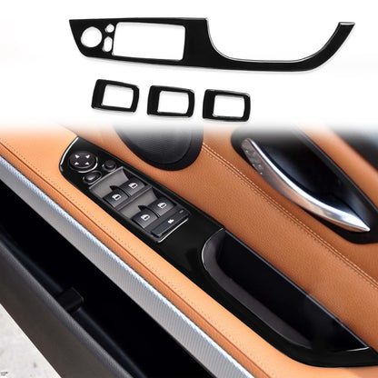 For BMW 3 Series E90/320i/325i 2005-2012 Car Right Drive Window Lifting Panel with Folding Key Decorative Sticker, Diameter: 37.8cm, Car Right Drive Window Lifting Panel, Diameter: 37.8cm