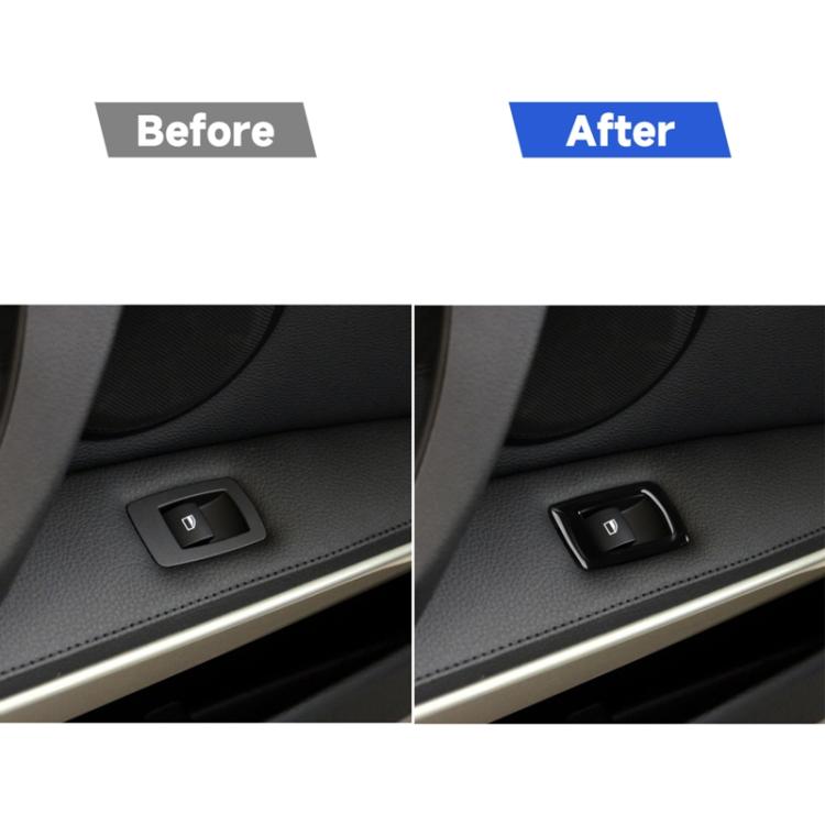 For BMW 3 Series E90/320i/325i 2005-2012 Car Right Drive Window Lifting Panel with Folding Key Decorative Sticker, Diameter: 37.8cm, Car Right Drive Window Lifting Panel, Diameter: 37.8cm