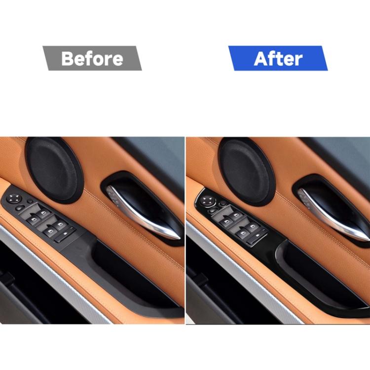 For BMW 3 Series E90/320i/325i 2005-2012 Car Right Drive Window Lifting Panel with Folding Key Decorative Sticker, Diameter: 37.8cm, Car Right Drive Window Lifting Panel, Diameter: 37.8cm