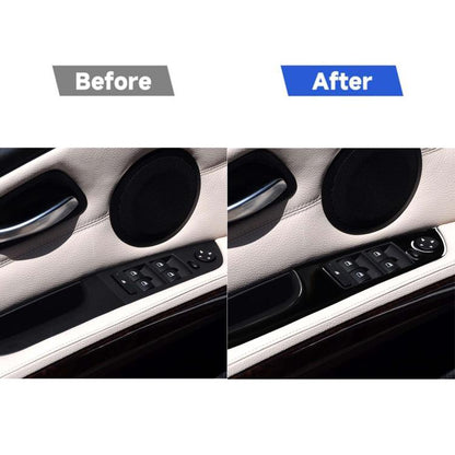 For BMW 3 Series E90/320i/325i 2005-2012 Car Left Drive Window Lifting Panel without Folding Key Decorative Sticker, Diameter: 35.8cm, Car Left Drive Window Lifting Panel without Folding Key, Diameter: 35.8cm