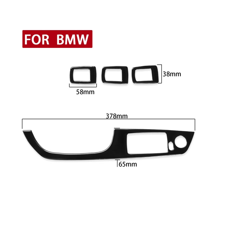 For BMW 3 Series E90/320i/325i 2005-2012 Car Left Drive Window Lifting Panel without Folding Key Decorative Sticker, Diameter: 37.8cm, Car Left Drive Window Lifting Panel without Folding Key, Diameter: 37.8cm