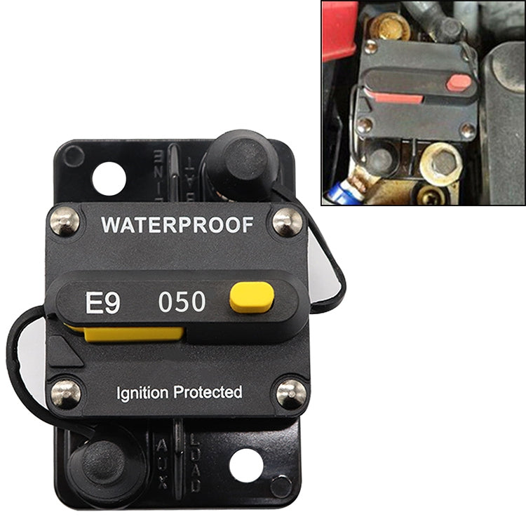 Off-road Vehicle / Automatic 50A Manual Circuit Breaker Overcurrent Protector, 50A