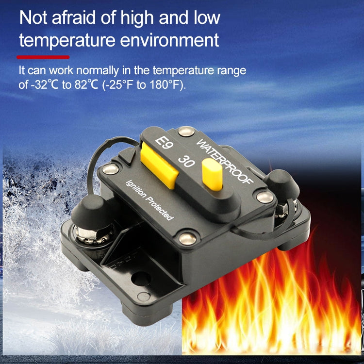 Off-road Vehicle / Automatic 50A Manual Circuit Breaker Overcurrent Protector, 50A