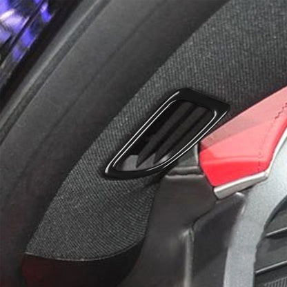 For Chevrolet Corvette C7 2014-2019 Car Dashboard Defogging Vent Decorative Sticker, Left Drive, Dashboard Defogging Vent