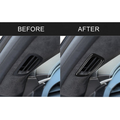 For Chevrolet Corvette C7 2014-2019 Car Dashboard Defogging Vent Decorative Sticker, Left Drive, Dashboard Defogging Vent
