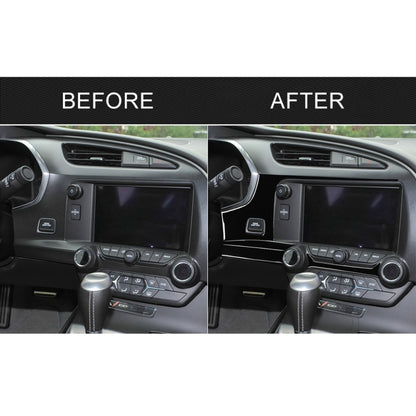 For Chevrolet Corvette C7 2014-2019 Car Central Navigation Decorative Sticker, Left Drive, Central Navigation