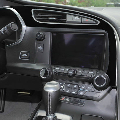 For Chevrolet Corvette C7 2014-2019 Car Left + Middle Air Outlet Panel Decorative Sticker, Left Drive, Left + Middle Air Outlet Panel