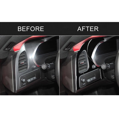 For Chevrolet Corvette C7 2014-2019 Car Left + Middle Air Outlet Panel Decorative Sticker, Left Drive, Left + Middle Air Outlet Panel