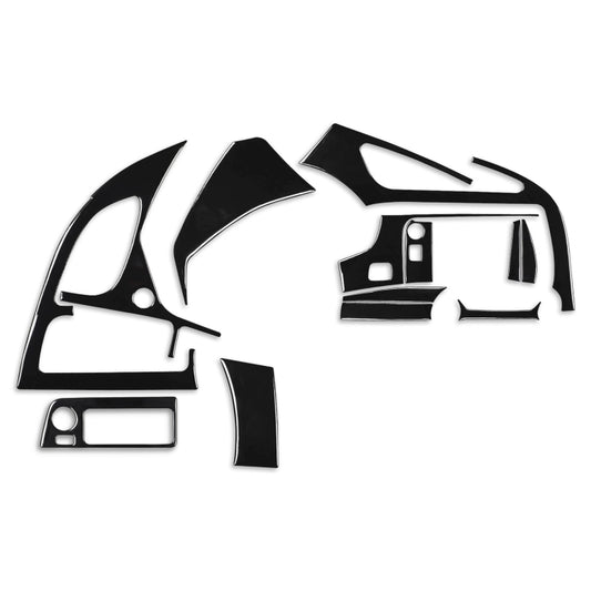 For Chevrolet Corvette C7 2014-2019 Car Air Outlet + Navigation Panel Decorative Sticker, Left Drive, Air Outlet + Navigation Panel