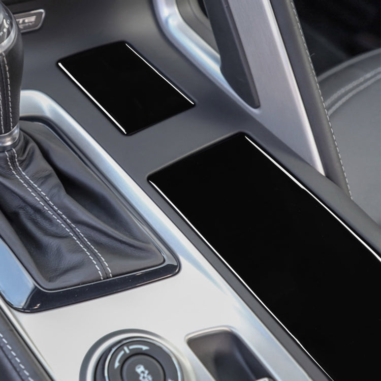 For Chevrolet Corvette C7 2014-2019 Car Water Cup Holder Cover Decorative Sticker, Left Drive, Water Cup Holder Cover