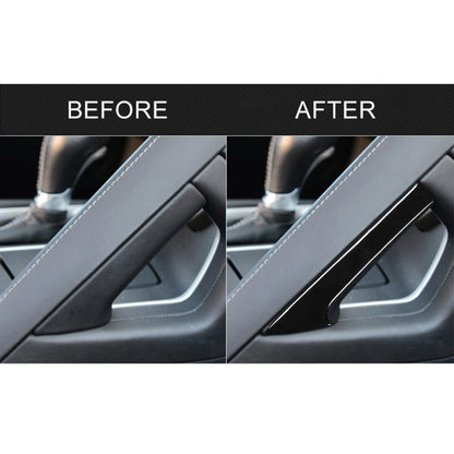 For Chevrolet Corvette C7 2014-2019 5 in 1 Car Central Handle Both Side Decorative Sticker, Left Drive, Central Handle Both Side