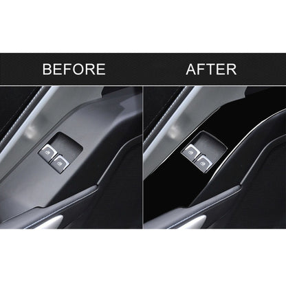 For Chevrolet Corvette C7 2014-2019 Car Button Panel Decorative Sticker, Left Drive, Door Button Panel