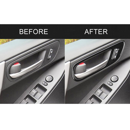 For Mazda 3 Axela 2010-2013 4 in 1 Car Door Handle Decorative Sticker, Left and Right Drive Universal, Door Handle
