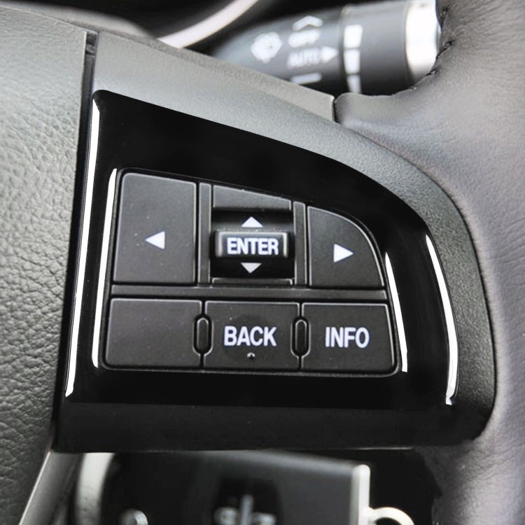 For Mazda 3 Axela 2010-2013 Car Steering Wheel Button Decorative Sticker, Left and Right Drive Universal, Steering Wheel Button