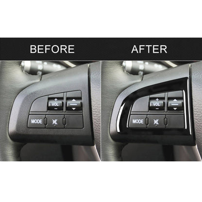 For Mazda 3 Axela 2010-2013 Car Steering Wheel Button Decorative Sticker, Left and Right Drive Universal, Steering Wheel Button