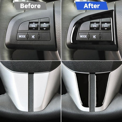 For Mazda 3 Axela 2010-2013 4 in 1 Car Steering Wheel Decorative Sticker, Left and Right Drive Universal, Steering Wheel