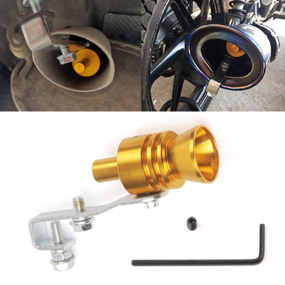 Universal Aluminum Turbo Sound Exhaust Muffler Pipe Whistle Car / Motorcycle Simulator Whistler, Size: L, Outside Diameter: 30mm, Size: L (Silver), Size: L (Black), Size: L (Gold), Size: L (Blue), Size: L (Red)