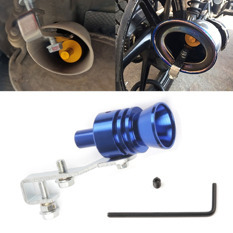 Universal Aluminum Turbo Sound Exhaust Muffler Pipe Whistle Car / Motorcycle Simulator Whistler, Size: L, Outside Diameter: 30mm, Size: L (Silver), Size: L (Black), Size: L (Gold), Size: L (Blue), Size: L (Red)