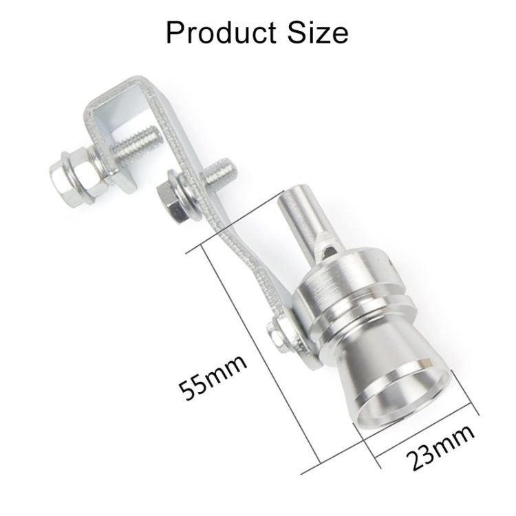 Universal Aluminum Turbo Sound Exhaust Muffler Pipe Whistle Car / Motorcycle Simulator Whistler, Size: M, Outside Diameter: 23mm, Size: M (Blue), Size: M (Red), Size: M (Silver), Size: M (Black), Size: M (Gold)