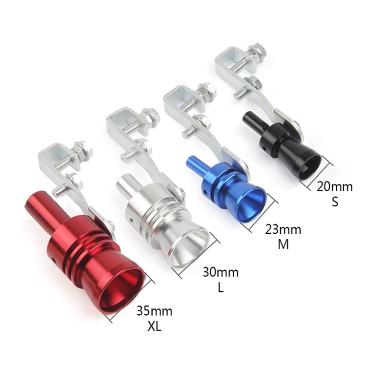 Universal Aluminum Turbo Sound Exhaust Muffler Pipe Whistle Car / Motorcycle Simulator Whistler, Size: M, Outside Diameter: 23mm, Size: M (Blue), Size: M (Red), Size: M (Silver), Size: M (Black), Size: M (Gold)