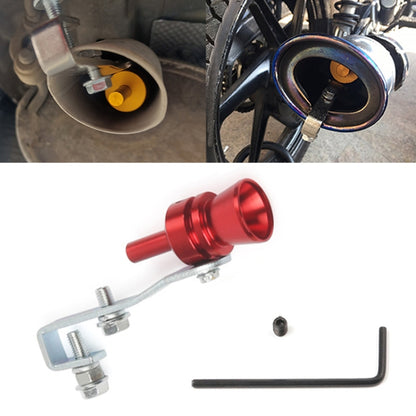 Universal Aluminum Turbo Sound Exhaust Muffler Pipe Whistle Car / Motorcycle Simulator Whistler, Size: M, Outside Diameter: 23mm, Size: M (Blue), Size: M (Red), Size: M (Silver), Size: M (Black), Size: M (Gold)