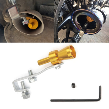 Universal Aluminum Turbo Sound Exhaust Muffler Pipe Whistle Car / Motorcycle Simulator Whistler, Size: S, Outside Diameter: 20mm, Size: S (Silver), Size: S (Black), Size: S (Gold), Size: S (Blue), Size: S (Red)