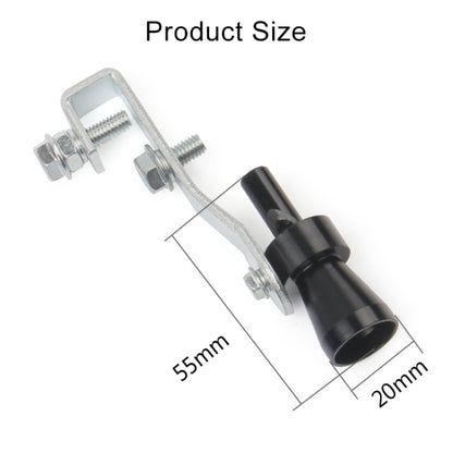 Universal Aluminum Turbo Sound Exhaust Muffler Pipe Whistle Car / Motorcycle Simulator Whistler, Size: S, Outside Diameter: 20mm, Size: S (Silver), Size: S (Black), Size: S (Gold), Size: S (Blue), Size: S (Red)