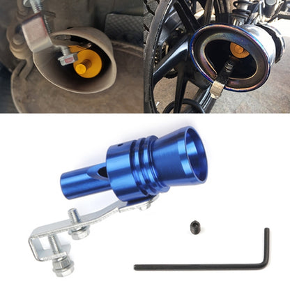 Universal Aluminum Turbo Sound Exhaust Muffler Pipe Whistle Car / Motorcycle Simulator Whistler, Size: XL, Outside Diameter: 35mm, Size: XL (Silver), Size: XL (Black), Size: XL (Gold), Size: XL (Blue), Size: XL (Red)