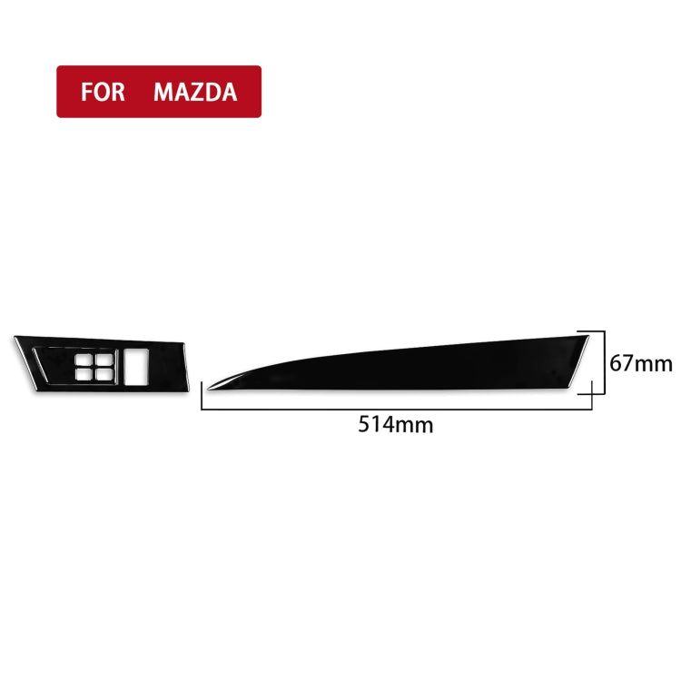 For Mazda 3 Axela 2010-2013 3 in 1 Car Both sides of Instrument Set Decorative Sticker, Left Drive, 3 in 1 Both sides of Instrument Set, Left Drive
