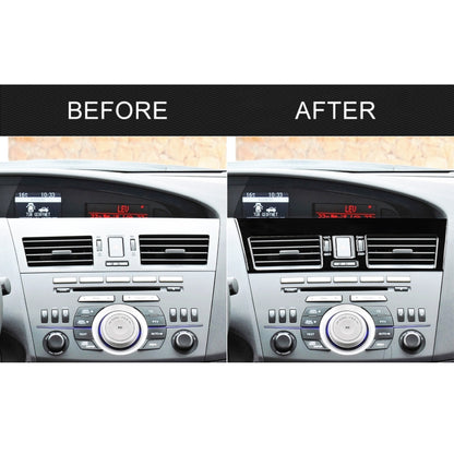 For Mazda 3 Axela 2010-2013 2 in 1 Car Central Vent Set A Decorative Sticker, Left Drive, Central Vent Set A, Left Drive