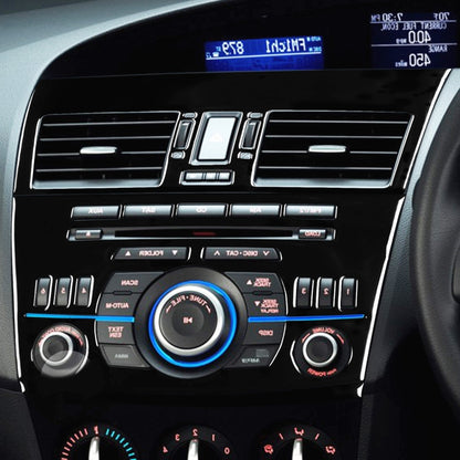 For Mazda 3 Axela 2010-2013 4 in 1 Car Central Control Radio Set A Decorative Sticker, Right Drive, Central Control Radio Set A, Right Drive