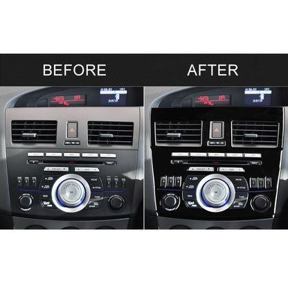 For Mazda 3 Axela 2010-2013 4 in 1 Car Central Control Radio Set B Decorative Sticker, Right Drive, Central Control Radio Set B, Right Drive