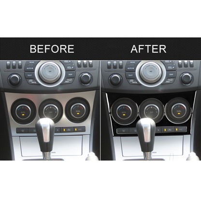 For Mazda 3 Axela 2010-2013 Car AC Button A Decorative Sticker, Left and Right Drive Universal, AC Button A