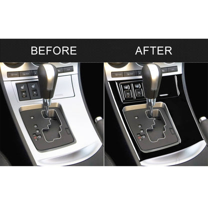 For Mazda 3 Axela 2010-2013 5 in 1 Car Gear Frame Set B Decorative Sticker, Left Drive, Gear Frame Set B, Left Drive