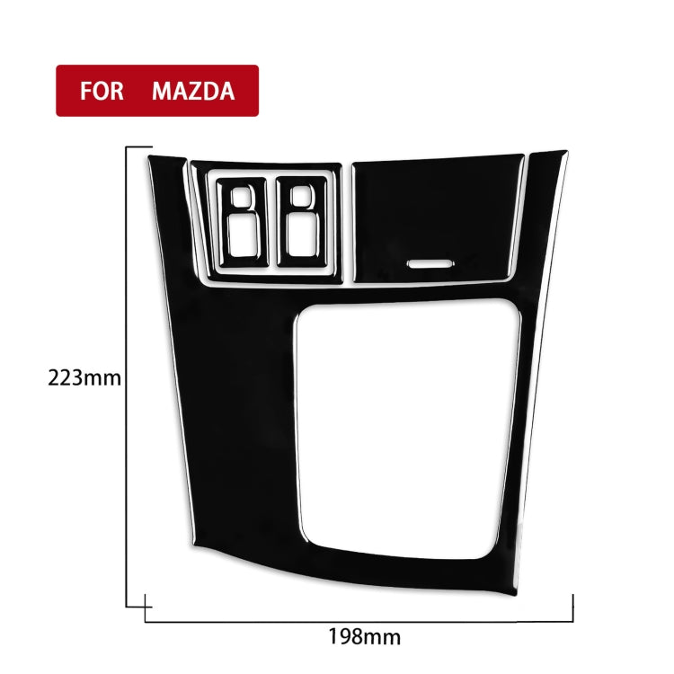 For Mazda 3 Axela 2010-2013 5 in 1 Car Gear Frame Set B Decorative Sticker, Right Drive, Gear Frame Set B, Right Drive