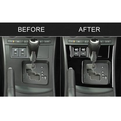 For Mazda 3 Axela 2010-2013 5 in 1 Car Gear Frame Set B Decorative Sticker, Right Drive, Gear Frame Set B, Right Drive