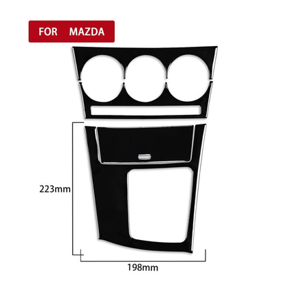 For Mazda 3 Axela 2010-2013 4 in 1 Car AC Gear Frame Set A Decorative Sticker, Right Drive, AC Gear Frame Set A, Right Drive