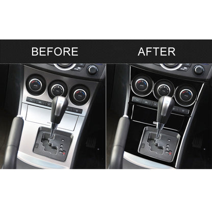 For Mazda 3 Axela 2010-2013 4 in 1 Car AC Gear Frame Set A Decorative Sticker, Right Drive, AC Gear Frame Set A, Right Drive
