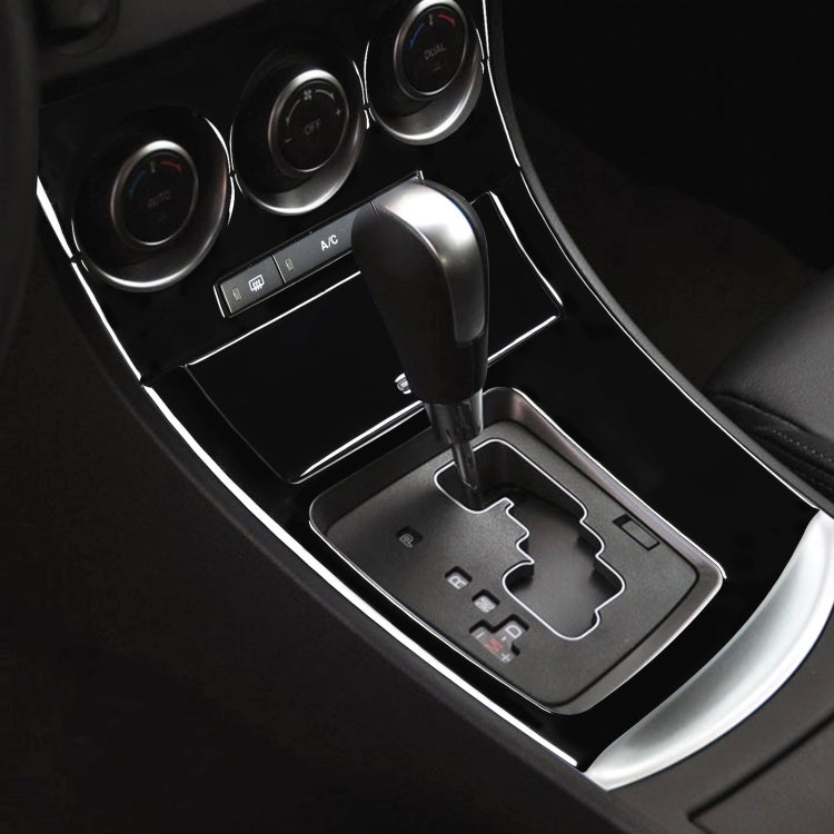 For Mazda 3 Axela 2010-2013 4 in 1 Car AC Gear Frame Set B Decorative Sticker, Left Drive, AC Gear Frame Set B, Left Drive