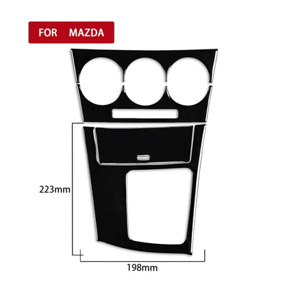 For Mazda 3 Axela 2010-2013 4 in 1 Car AC Gear Frame Set B Decorative Sticker, Right Drive, AC Gear Frame Set B, Right Drive