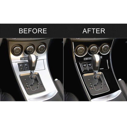 For Mazda 3 Axela 2010-2013 7 in 1 Car AC Gear Frame Set D Decorative Sticker, Left Drive, AC Gear Frame Set D, Left Drive