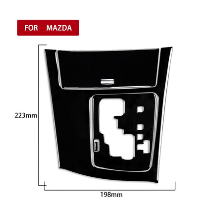 For Mazda 3 Axela 2010-2013 4 in 1 Car Gear Panel Set A Decorative Sticker, Right Drive, Gear Panel Set A, Right Drive