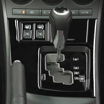 For Mazda 3 Axela 2010-2013 7 in 1 Car Gear Panel Set B Decorative Sticker, Right Drive, Gear Panel Set B, Right Drive