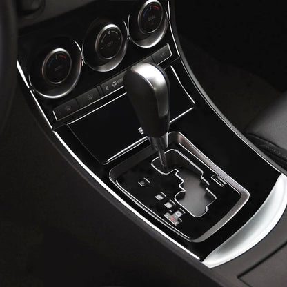 For Mazda 3 Axela 2010-2013 6 in 1 Car AC Gear Panel Set A Decorative Sticker, Left Drive, AC Gear Panel Set A, Left Drive