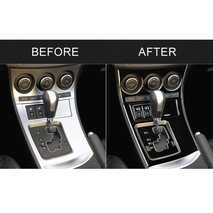 For Mazda 3 Axela 2010-2013 9 in 1 Car AC Gear Panel Set C Decorative Sticker, Left Drive, AC Gear Panel Set C, Left Drive
