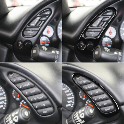 For Chevrolet Corvette C5 1998-2004 Car Speedometer Sides A Decorative Sticker, Left Drive, Speedometer Sides A