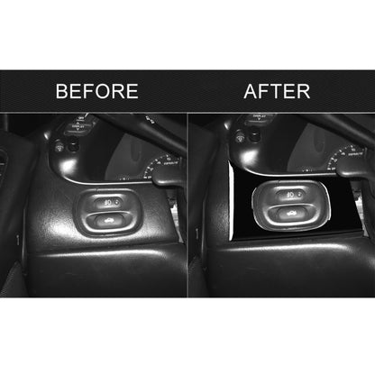 For Chevrolet Corvette C5 1998-2004 Car Headlight Switch Panel Decorative Sticker, Left Drive, Headlight Switch Panel