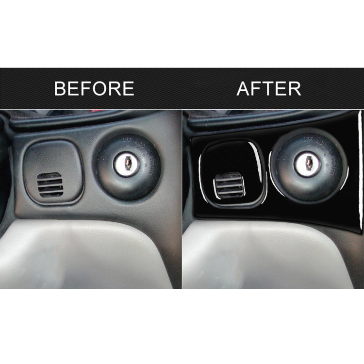 For Chevrolet Corvette C5 1998-2004 Car Key Panel + Headlight Switch Decorative Sticker, Left Drive, Key Panel + Headlight Switch