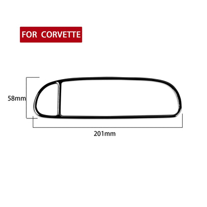 For Chevrolet Corvette C5 1998-2004 Car Central Vent Decorative Sticker, Left Drive, Central Vent